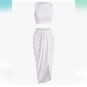 White Two-Piece Set – Size Medium